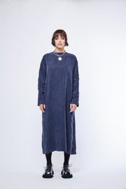 FREJA DRESS - Long - Navy