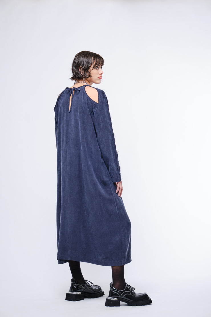 FREJA DRESS - Long - Navy