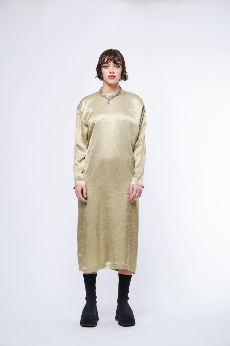 FREJA DRESS - Long - Pistachio