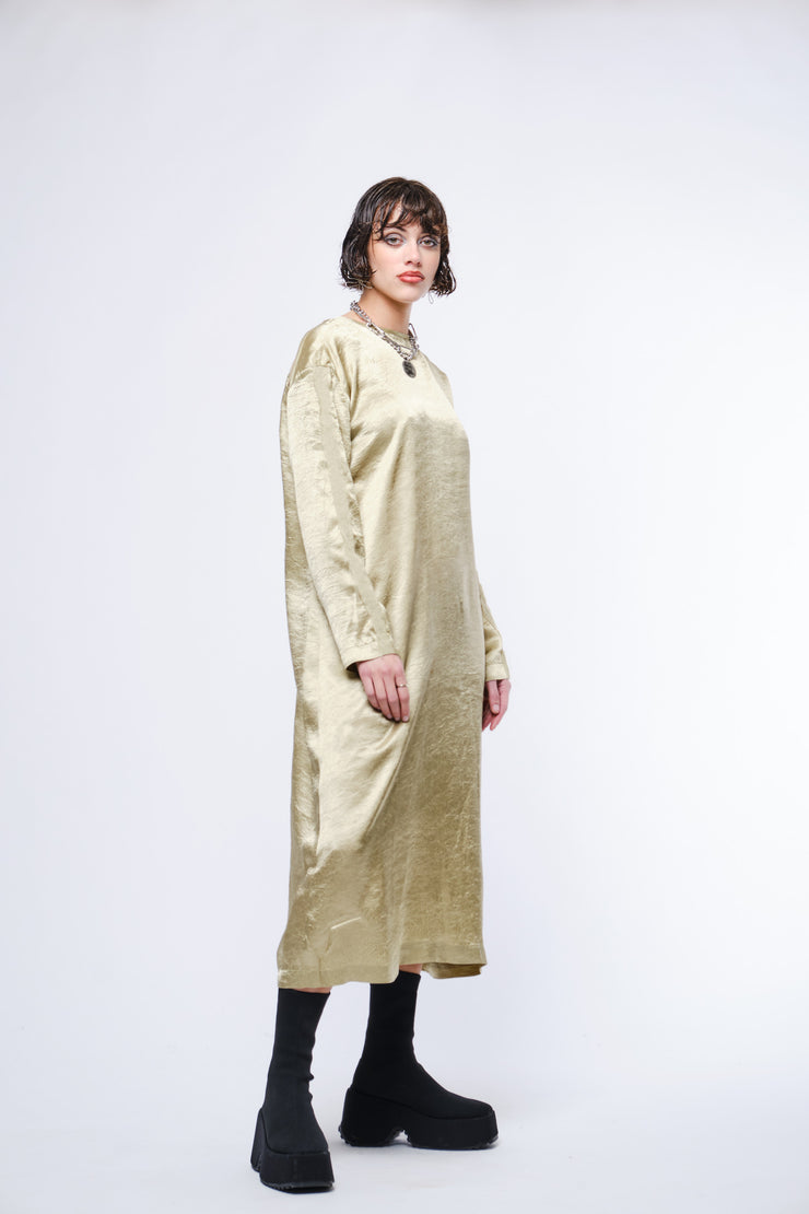 FREJA DRESS - Long - Pistachio