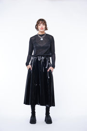 SVART SKIRT - Black Gloss PVC