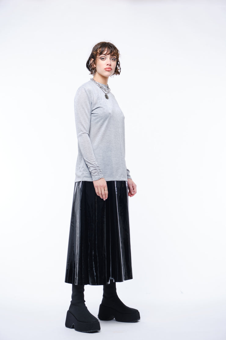 FREDRIKA LONGSLEEVE TOP - Silver