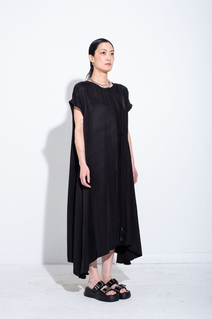 FARLIG DRESS - Black Cupro - JPALM