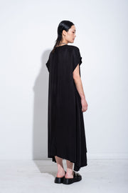 FARLIG DRESS - Black Cupro - JPALM