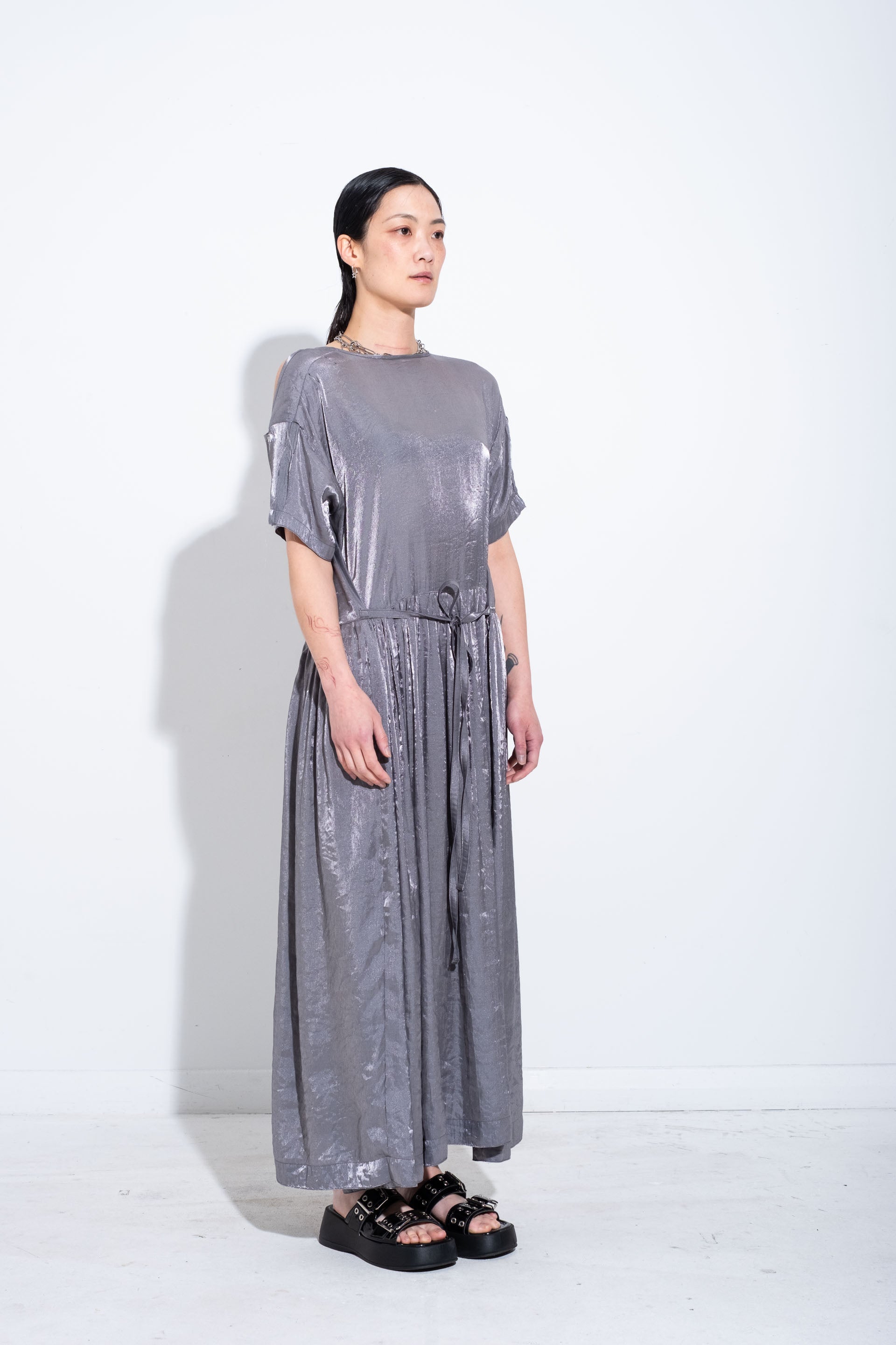 Ida Dress - Silver - JPALM