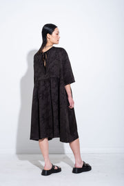 Maja Dress - Floral Jacquard - JPALM