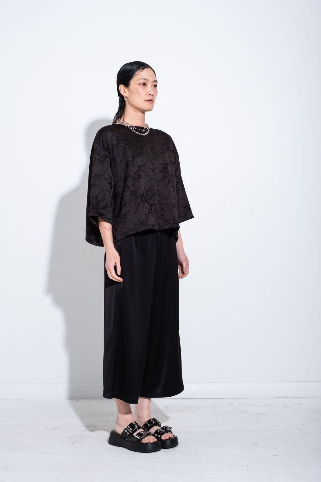 Maja Top - Floral Jacquard - JPALM