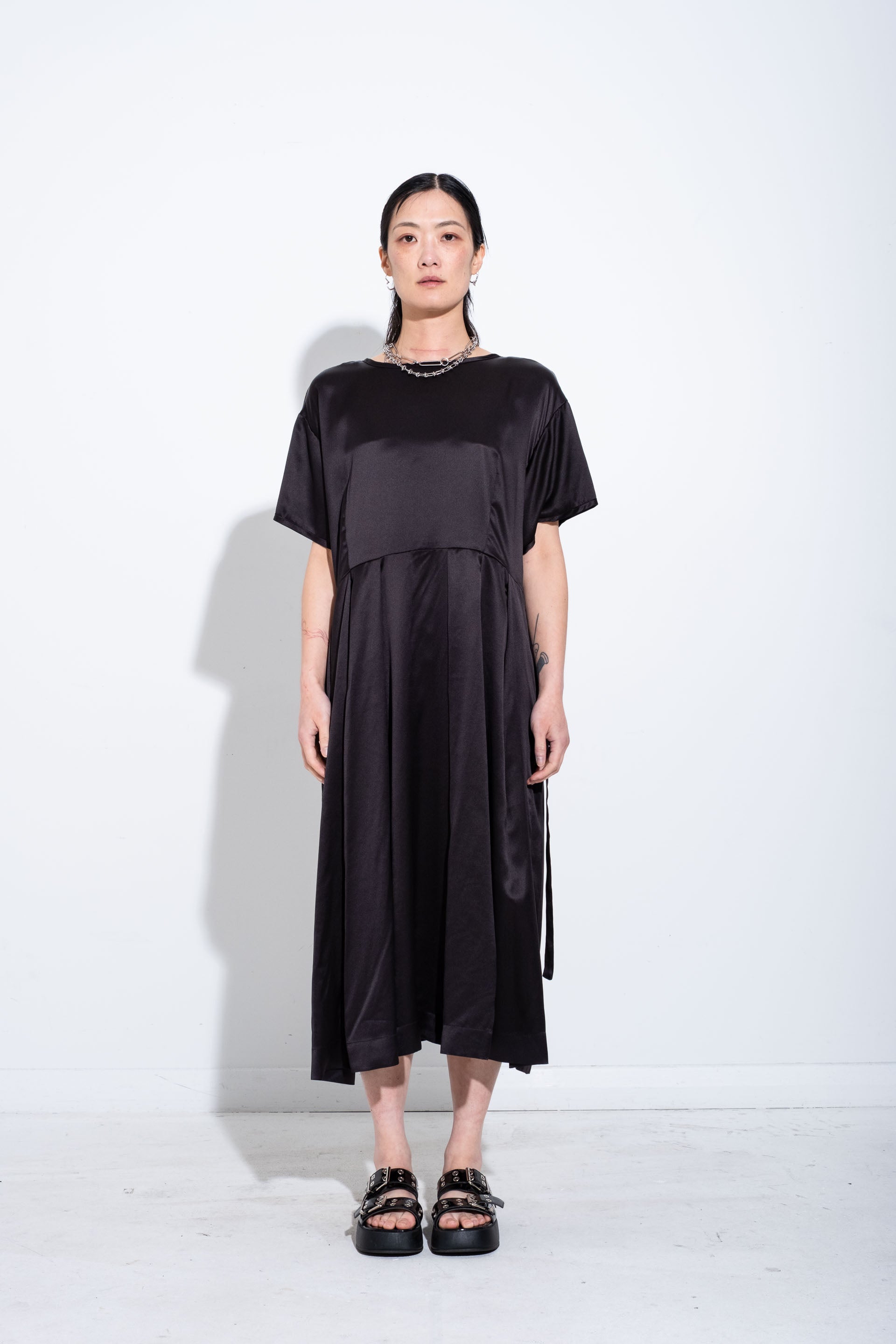 SVEN DRESS - Black Silk