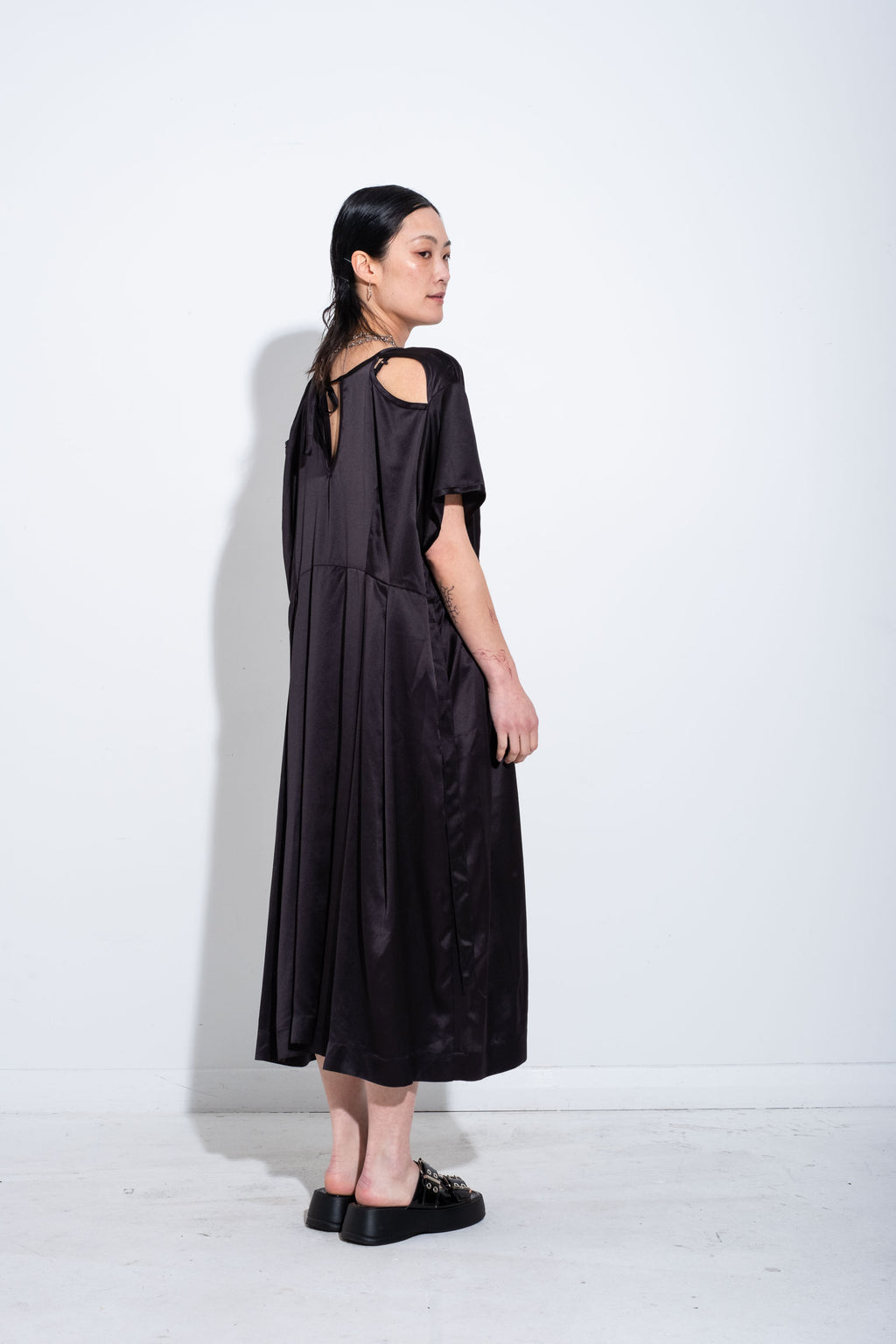 SVEN DRESS - Black Silk