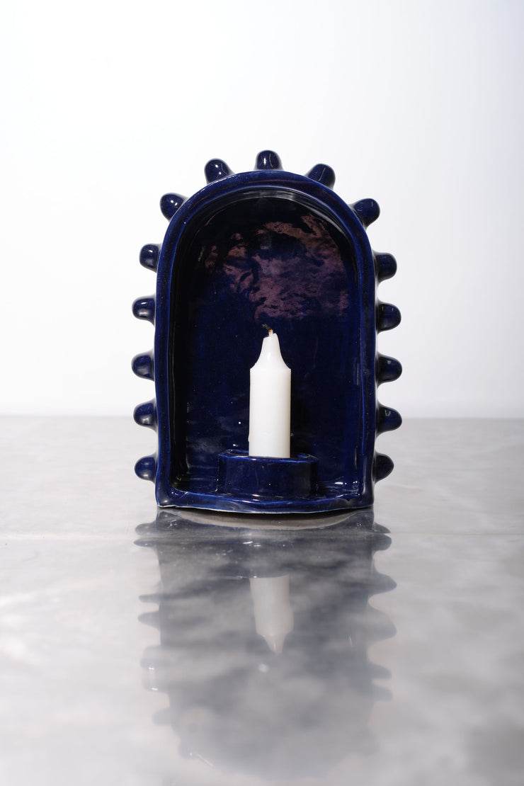 Shrine 3 Candle Shrine - Navy Blue - SOPHIE HATHAWAY