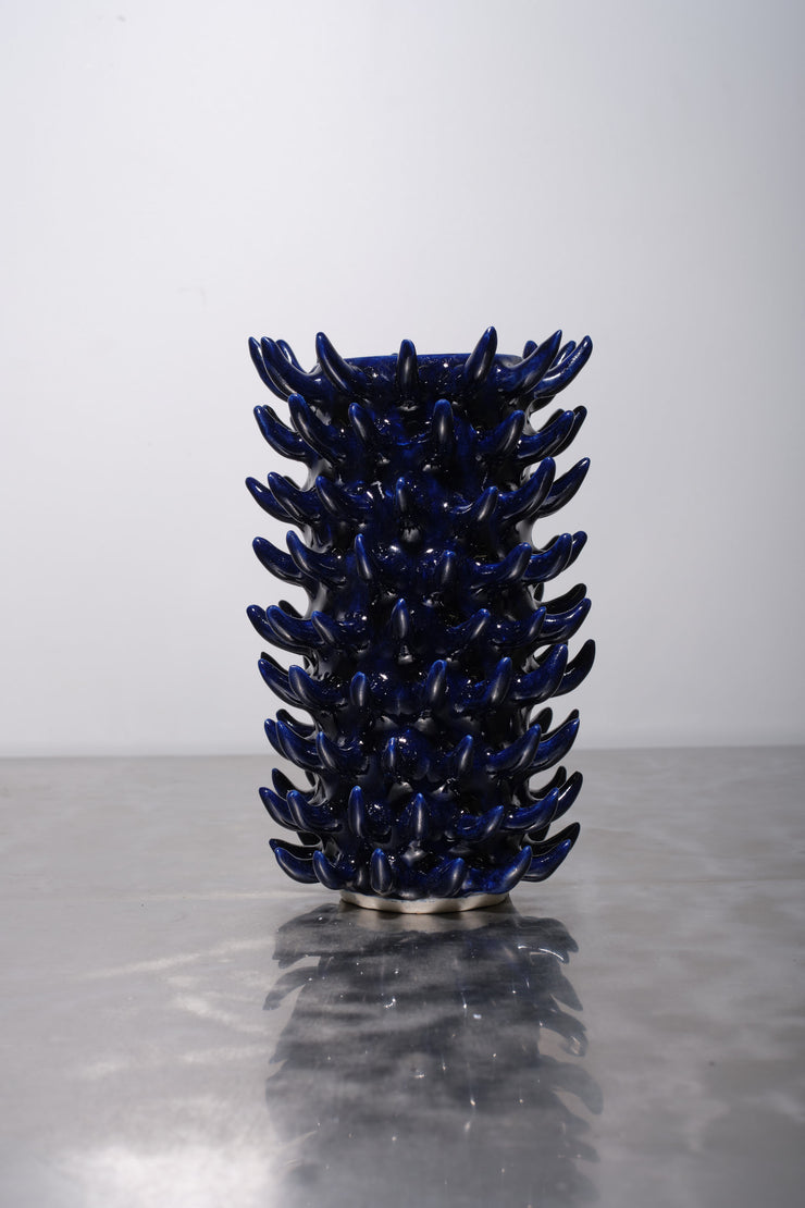 Thorn Vase/Vessel  - Navy Blue -SOPHIE HATHAWAY