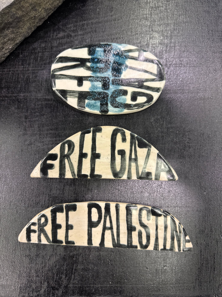 FREE PALESTINE CERAMIC TILE - Sophie Hathaway