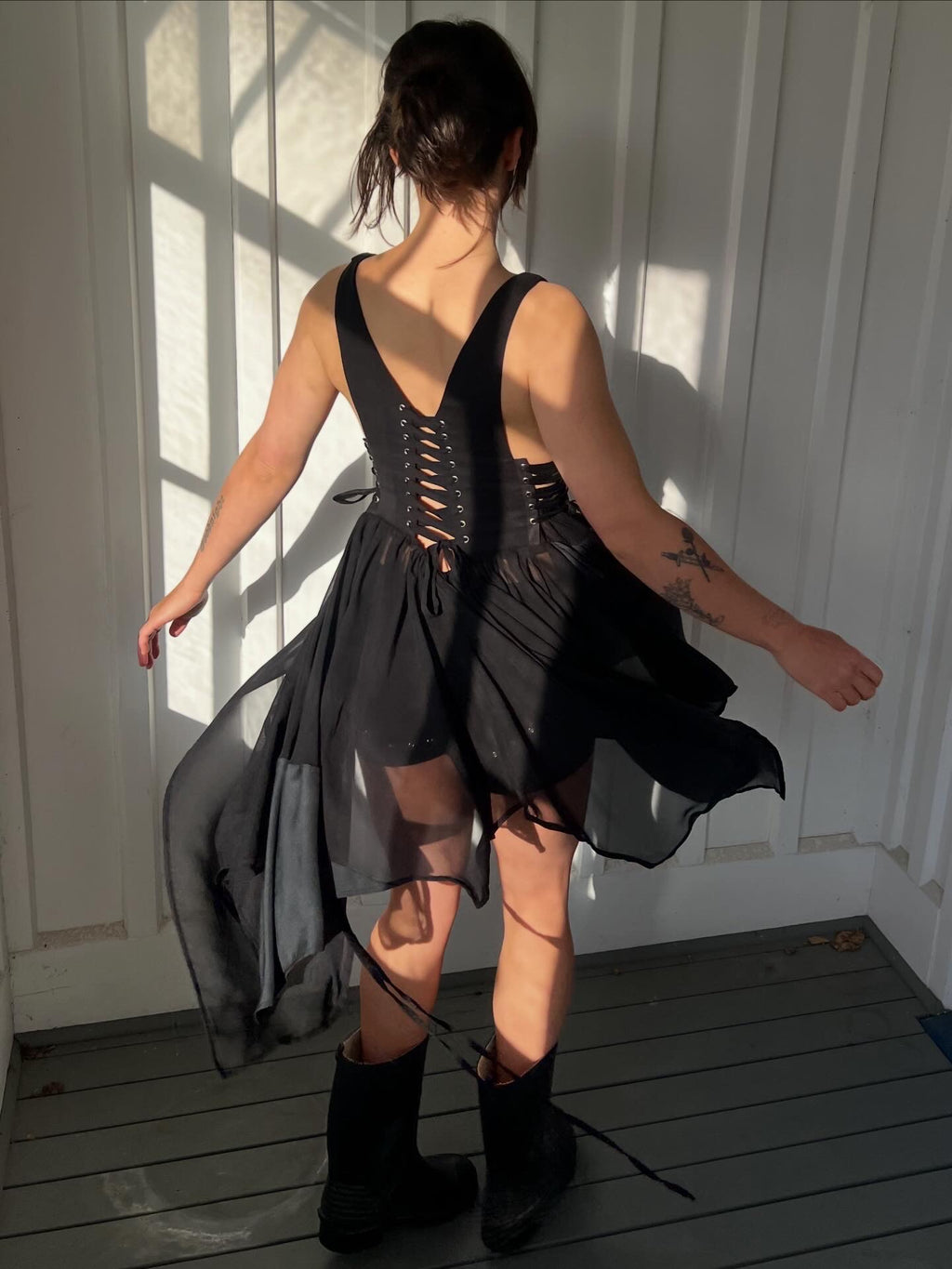 Zena Dress - Black - AWATEA