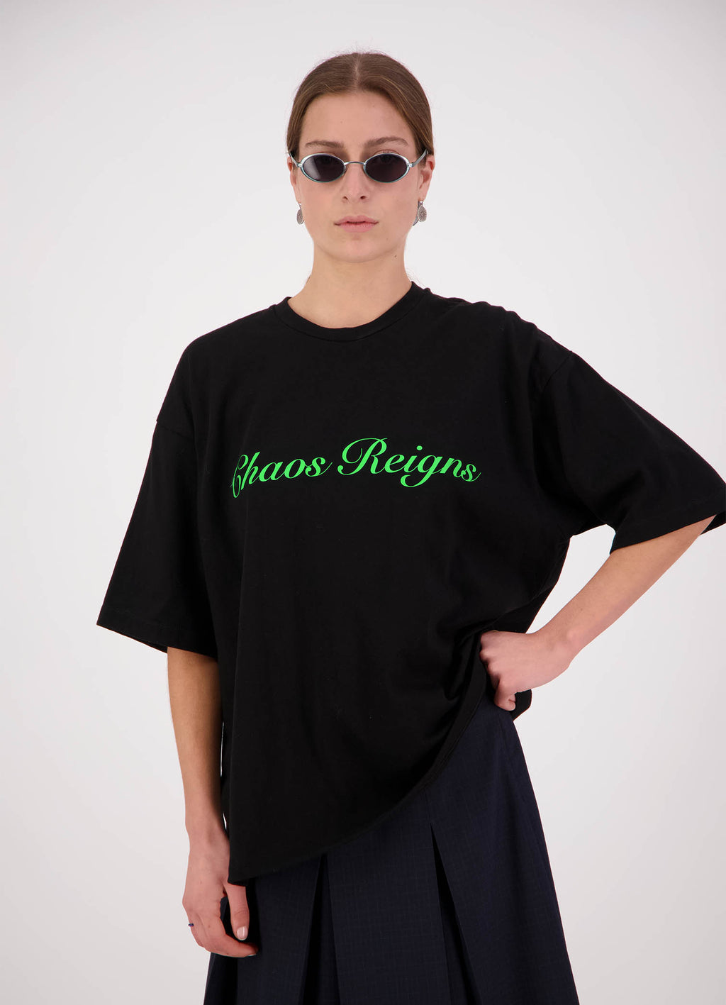 Chaos Reigns Tee - Black - DAYLIGHT MOON