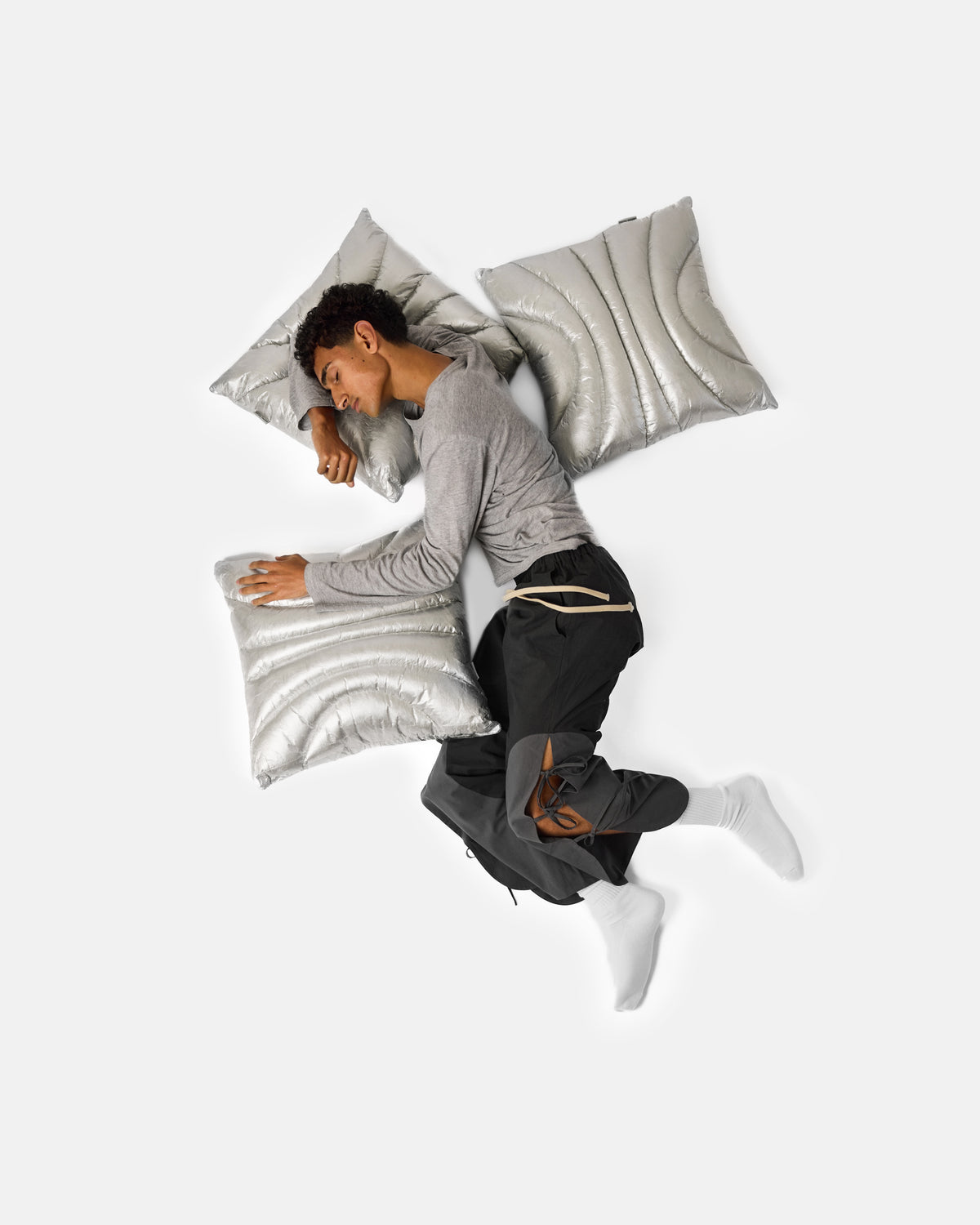 Puffer Cushion - Silver - MATAN FADIDA