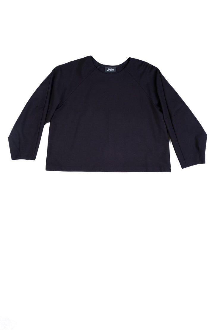 SIGRUN SWEATER - Black Matte Ponti