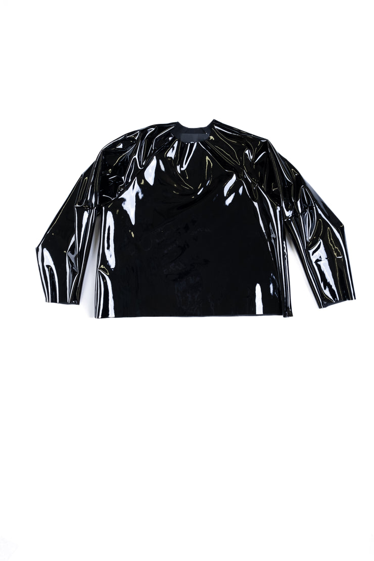 SIGRUN SWEATER - Black Gloss PVC