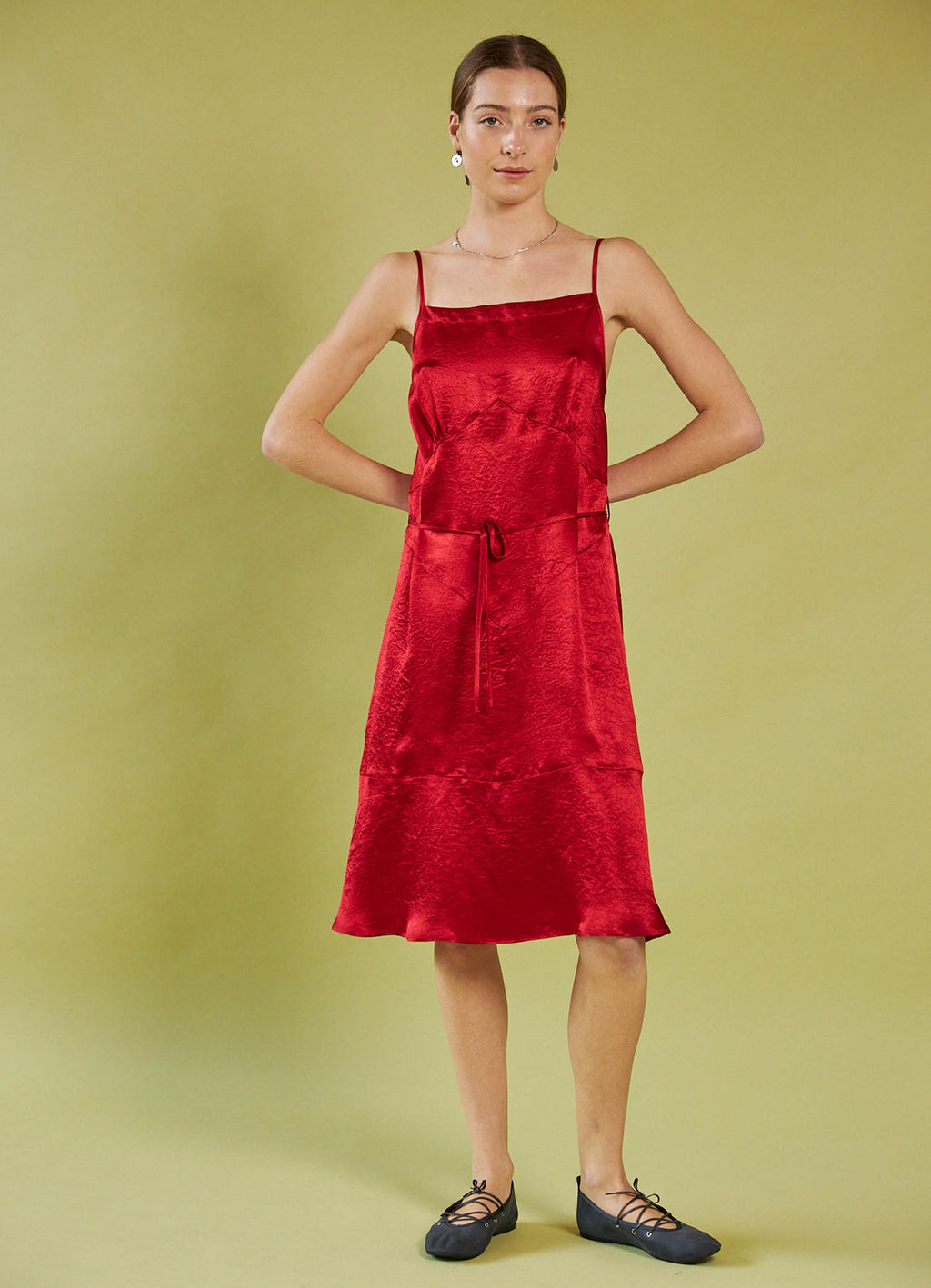Dream A Little Dream Slip Dress - Red - DAYLIGHT MOON