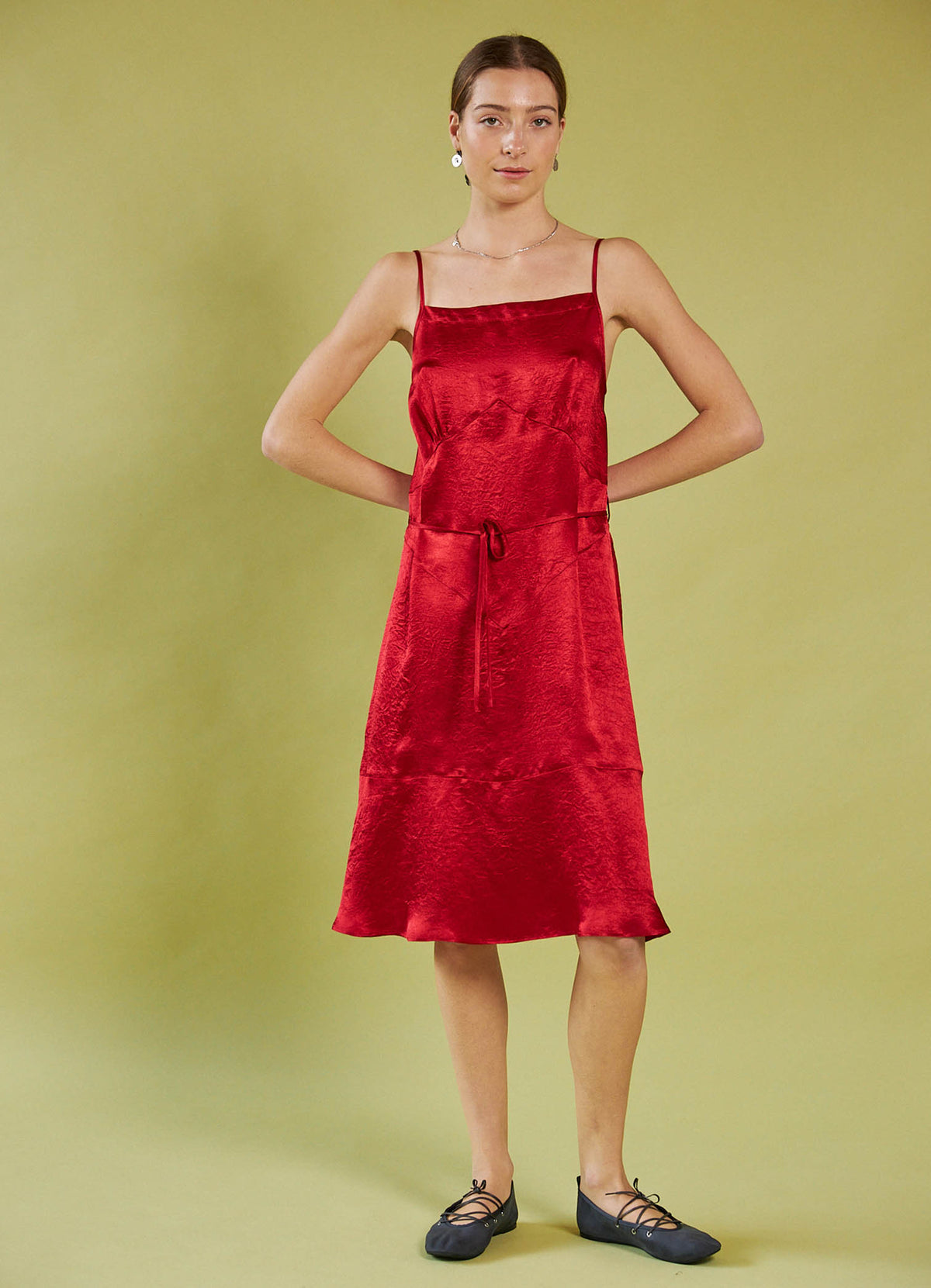 Dream A Little Dream Slip Dress - Red - DAYLIGHT MOON