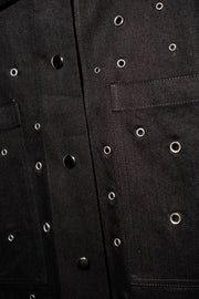 EYELET SERVICE JACKET - Onyx