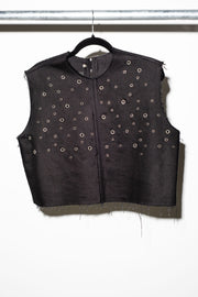 EYELET FRIDA TANK - Onyx