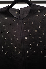 EYELET FRIDA TANK - Onyx