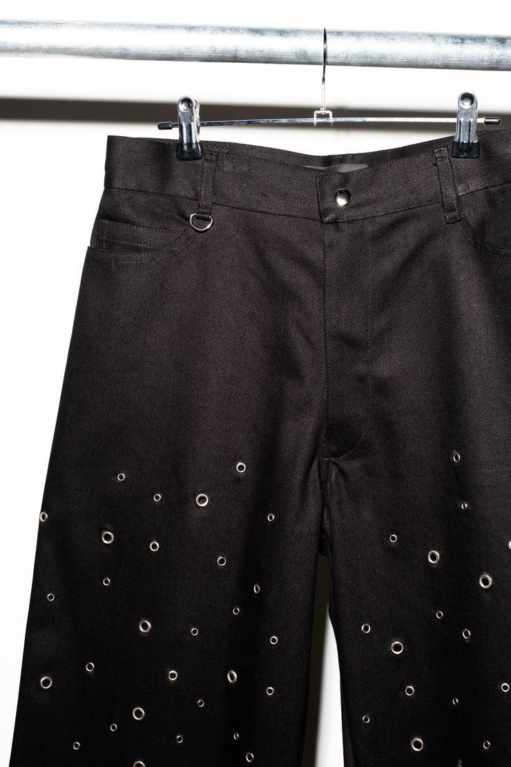 EYELET UTILITY SHORTS - Onyx