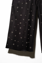 EYELET UTILITY SHORTS - Onyx