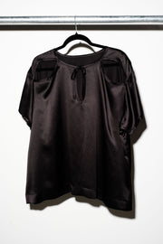 SVEN TOP - Black Silk