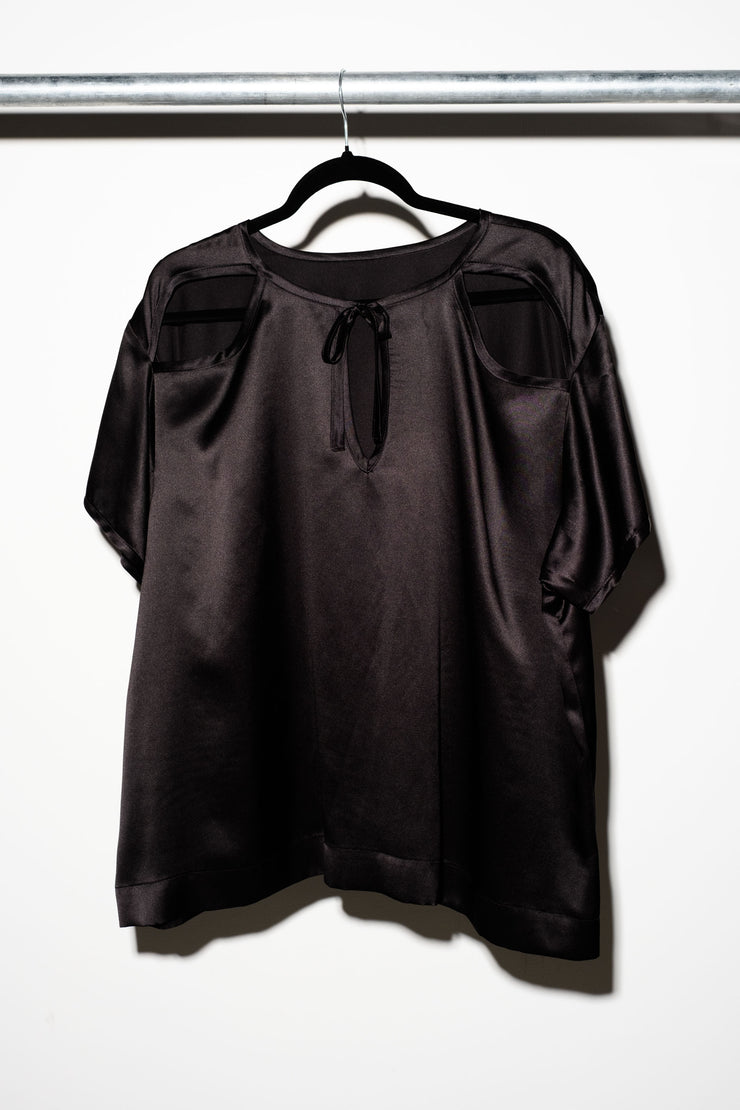 SVEN TOP - Black Silk