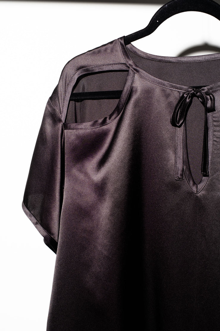 SVEN TOP - Black Silk