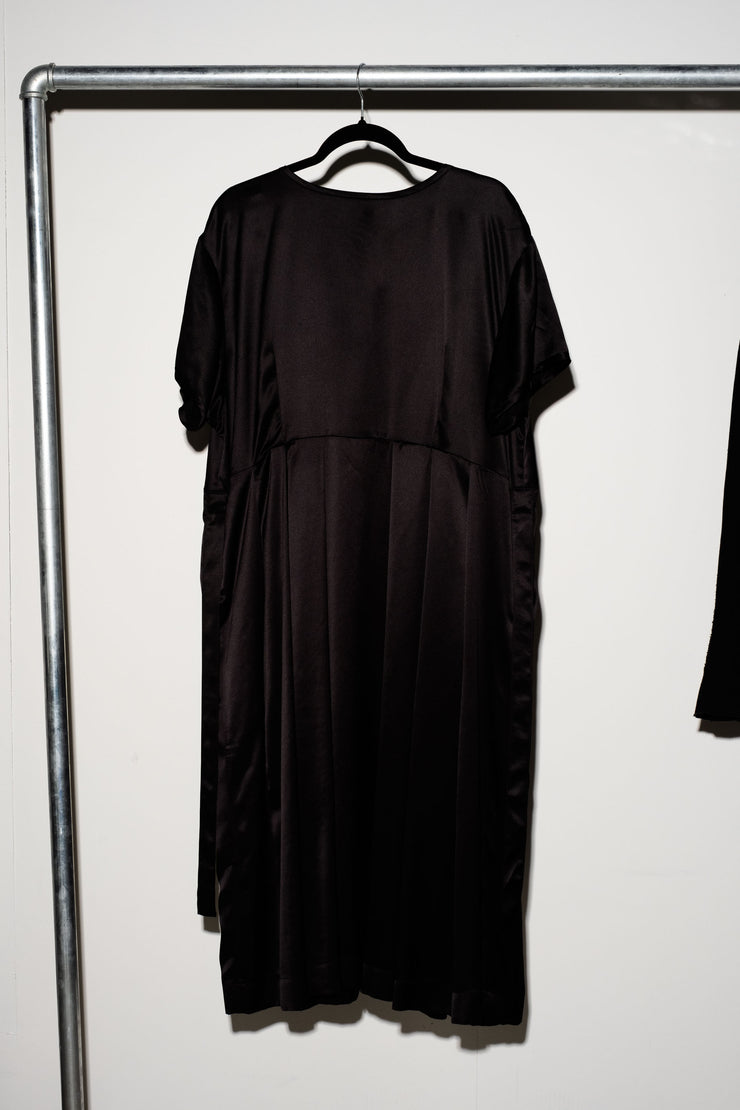 SVEN DRESS - Black Silk