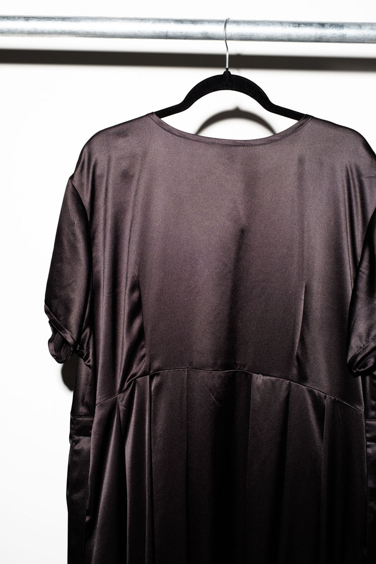 SVEN DRESS - Black Silk