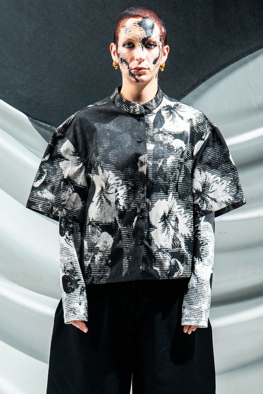 Floral Jess Shirt - Black - FRINGES
