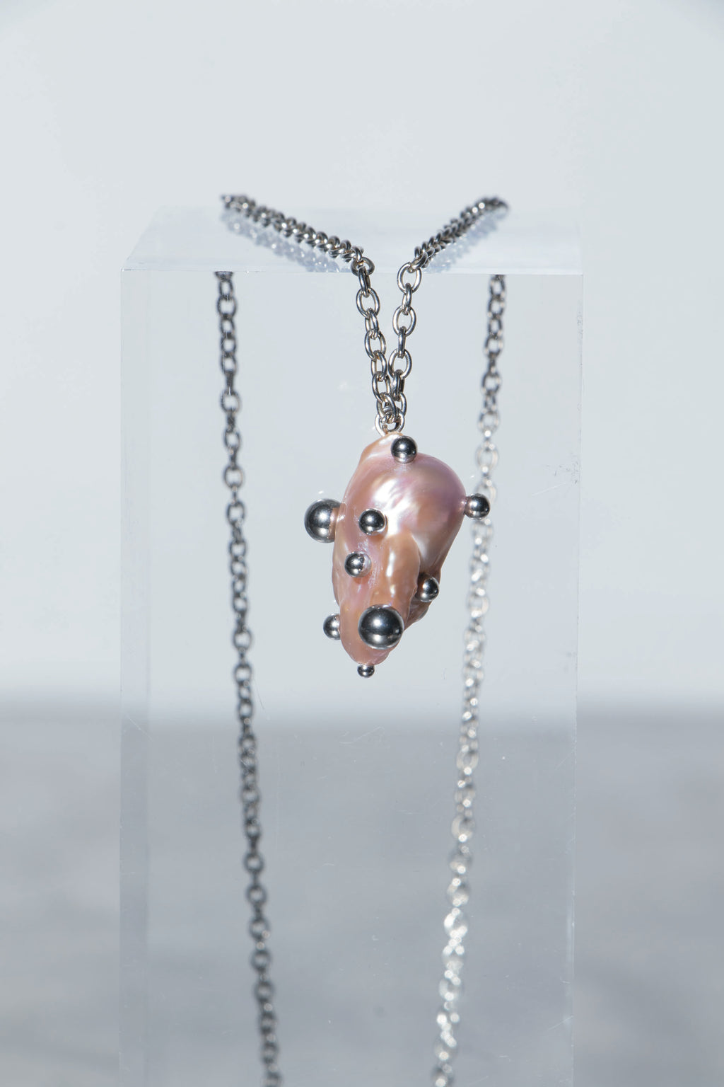 Pink Pearl Pendant Necklace [G1] - SEAPUNKS.XX