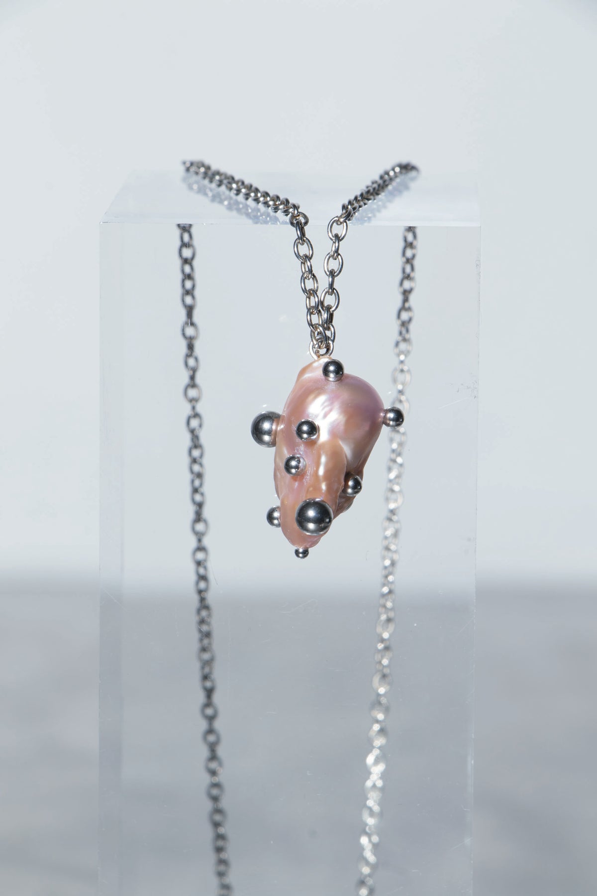 Pink Pearl Pendant Necklace [G1] - SEAPUNKS.XX