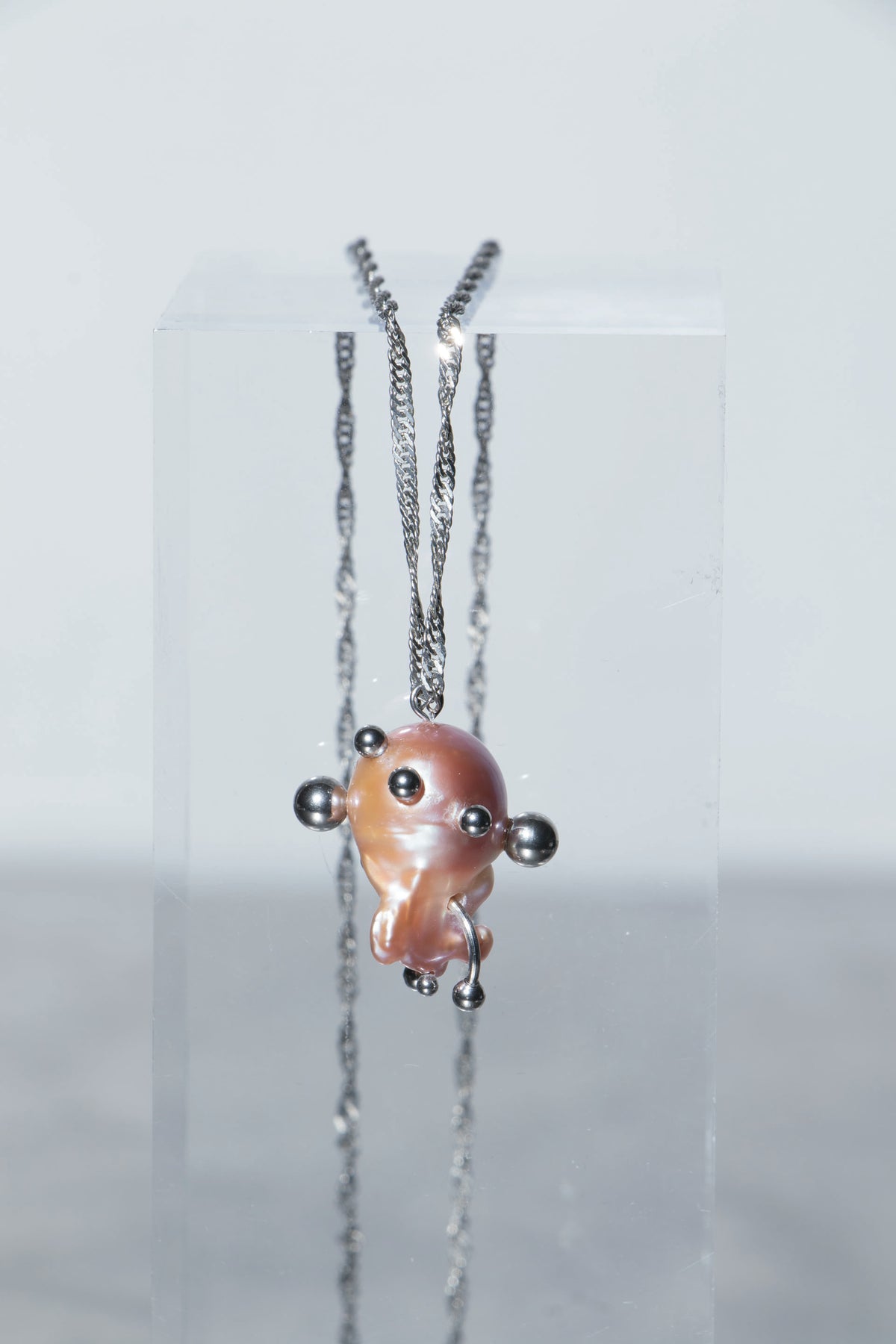 Pink Pearl Pendant Necklace [G2] - SEAPUNKS.XX