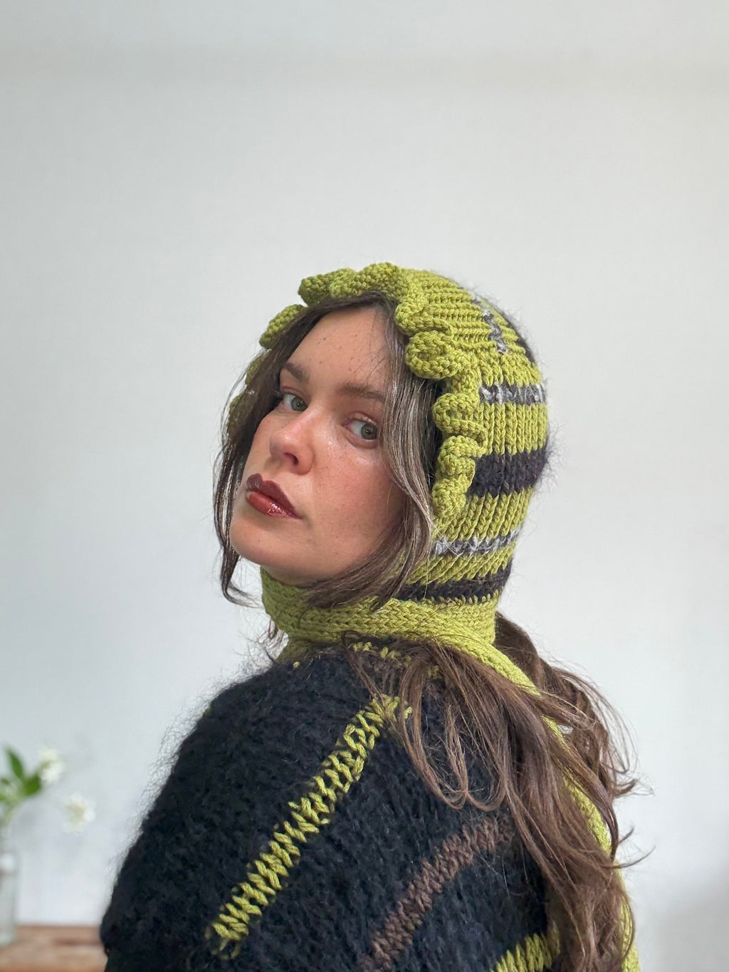 Broccoli Bonnet - Green - ITCHY KNITS