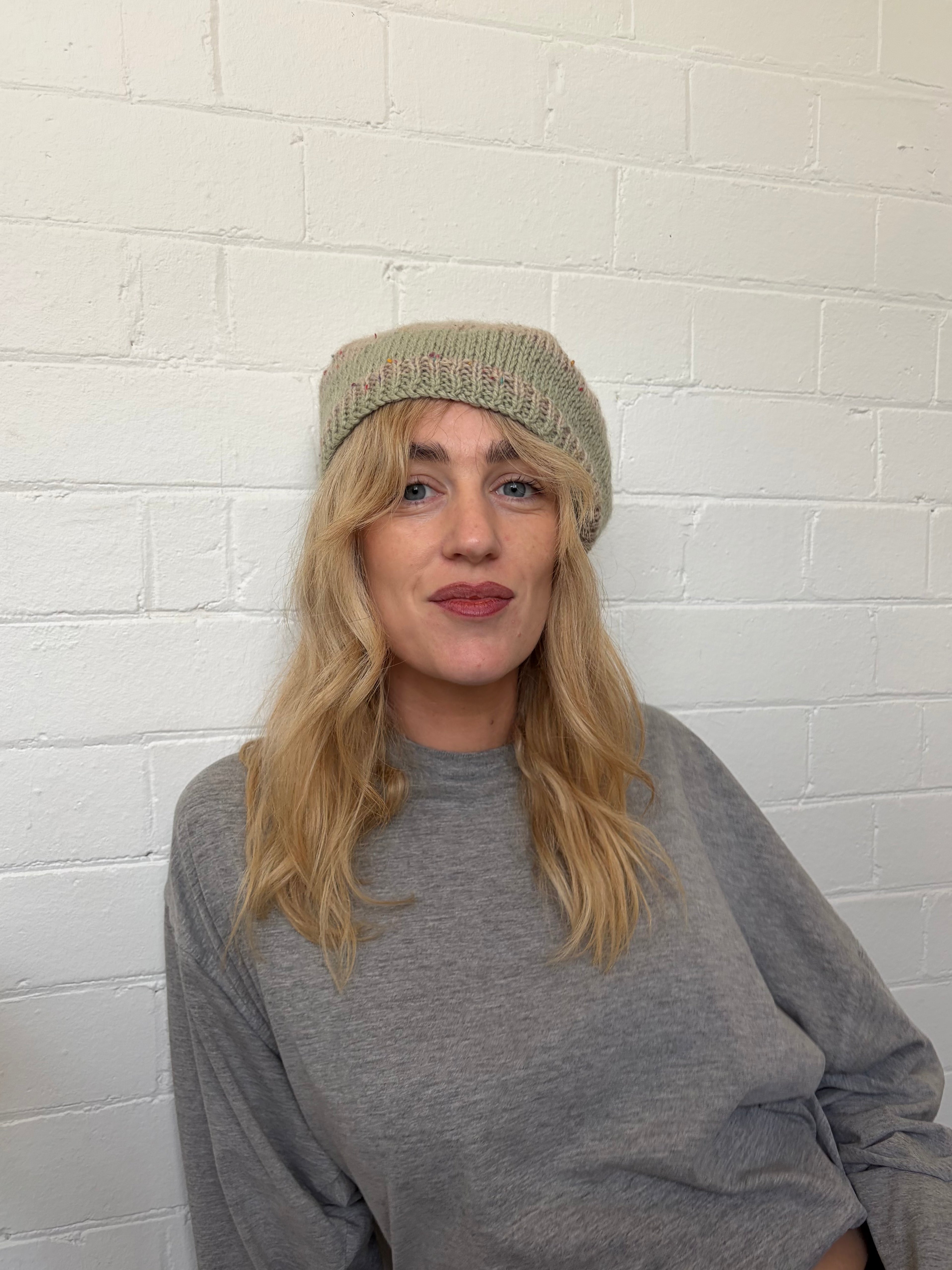 Faded Bonnet - Tan - ITCHY KNITS