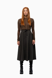 SERVICE SKIRT - Walnut