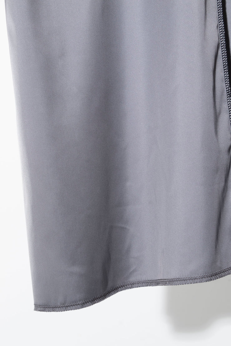 FREJA TSHIRT - Grey + Black Stitch