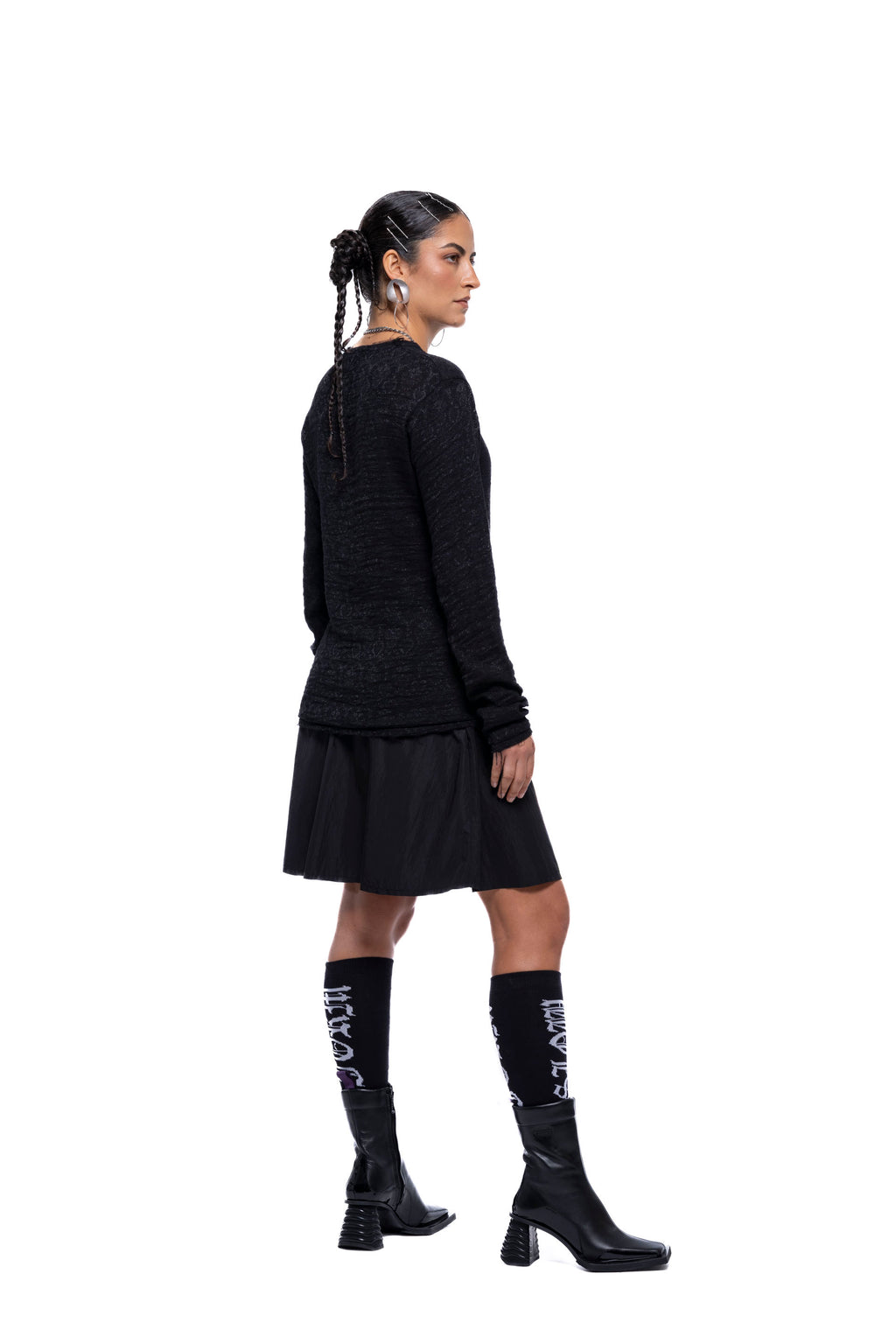 HELENA TOP – Black Filigree (Preorder)