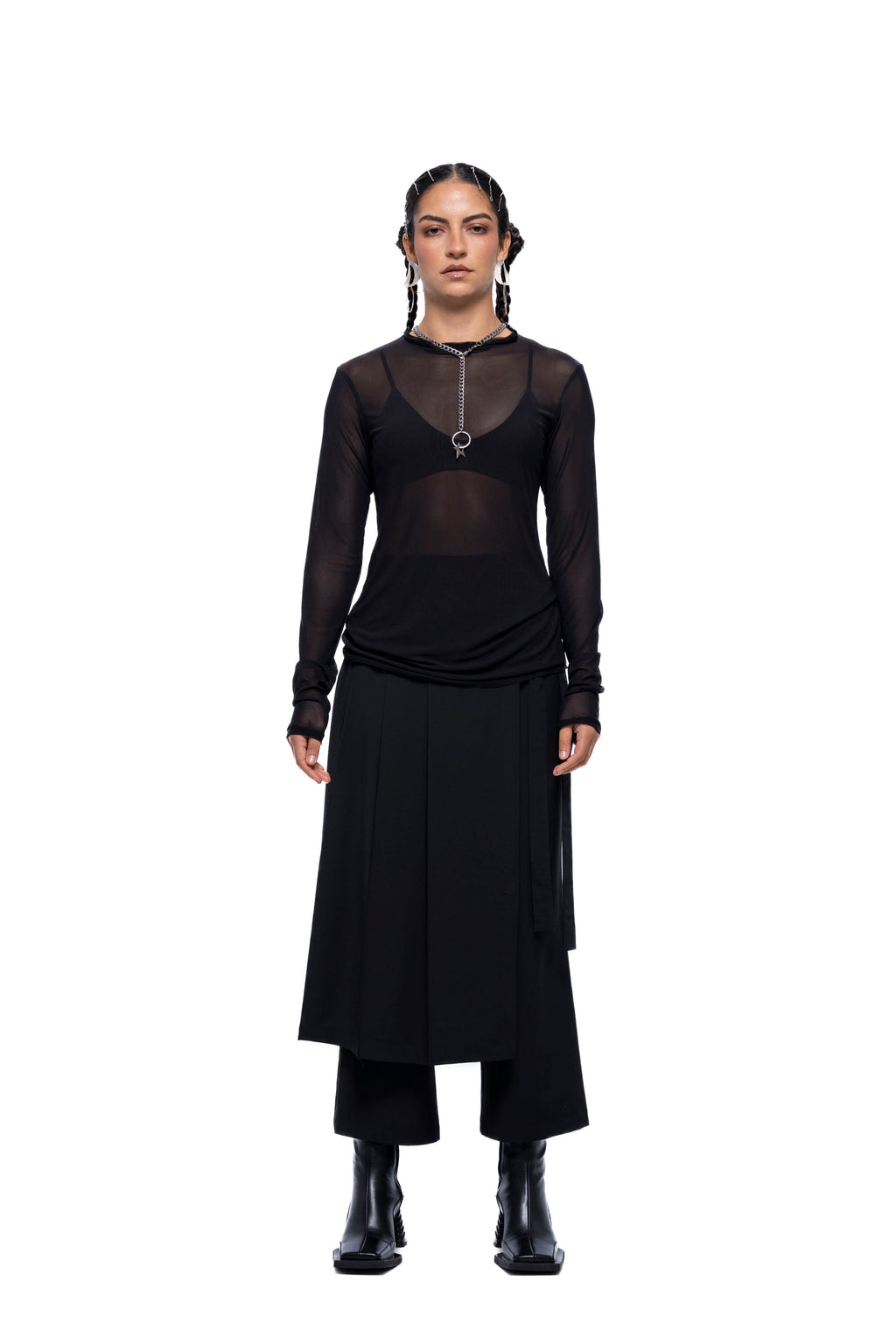 HELENA TOP – Black Mesh (Preorder)
