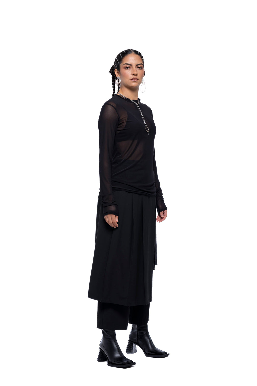 HELENA TOP – Black Mesh (Preorder)