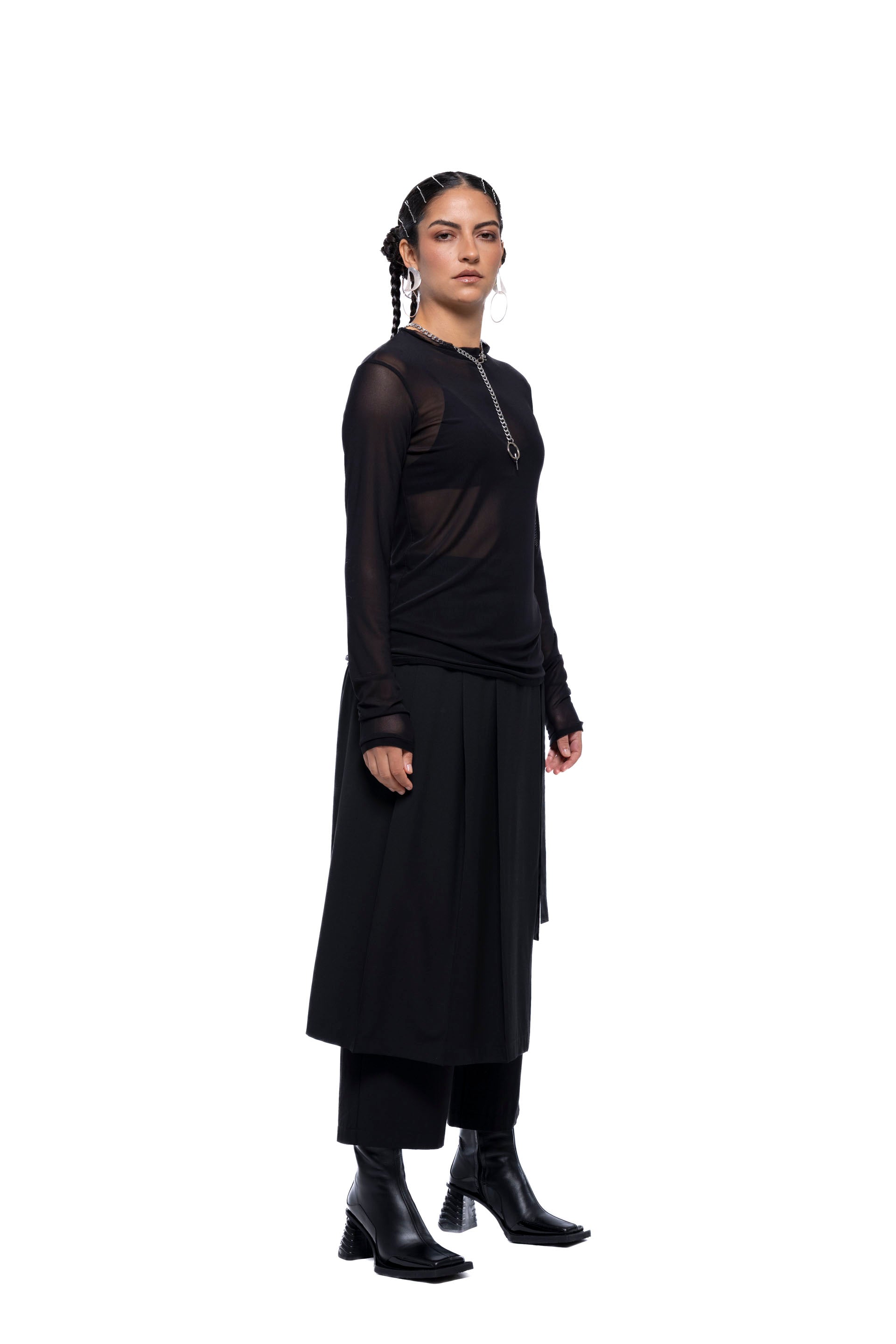 HELENA TOP – Black Mesh (Preorder)