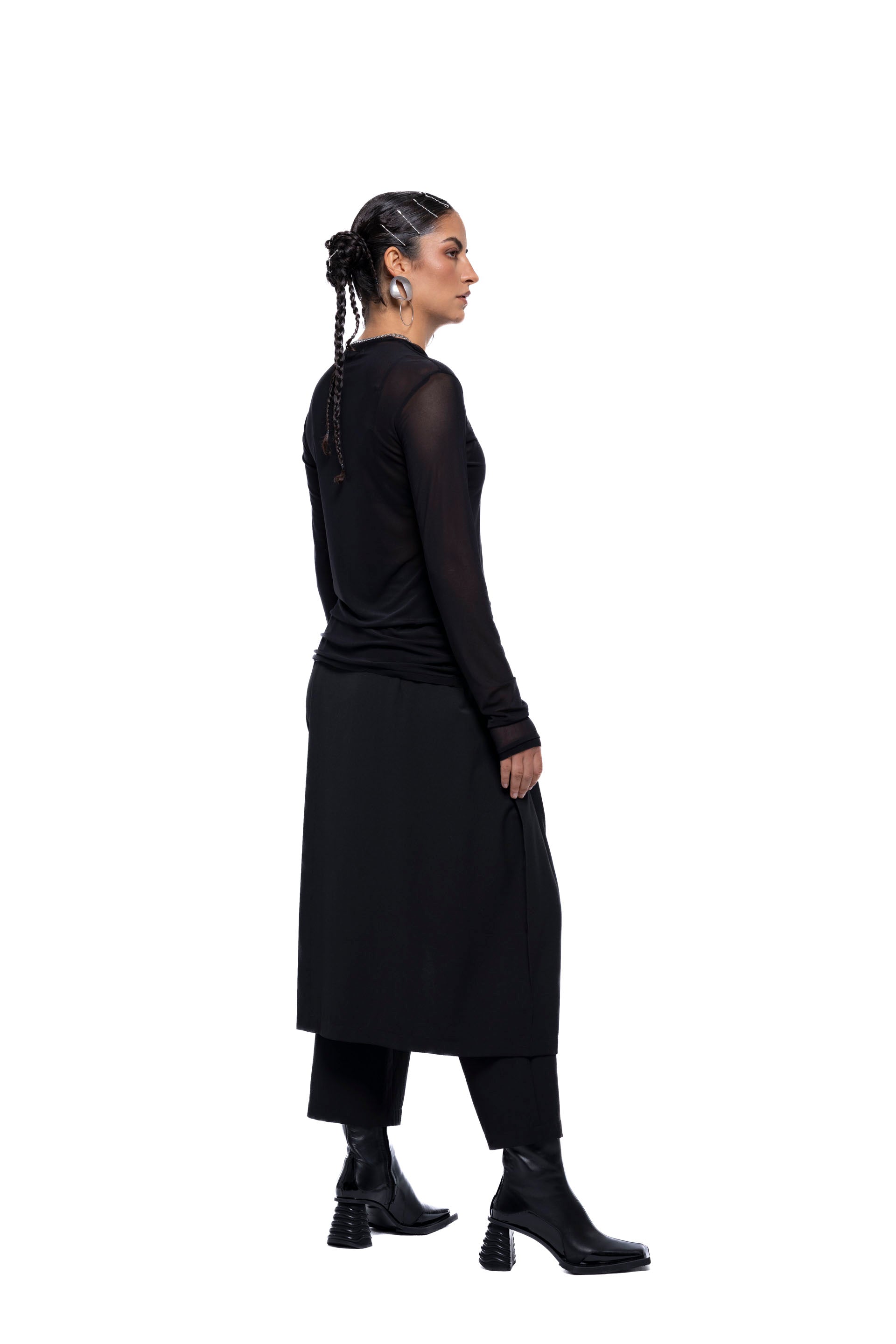 HELENA TOP – Black Mesh (Preorder)