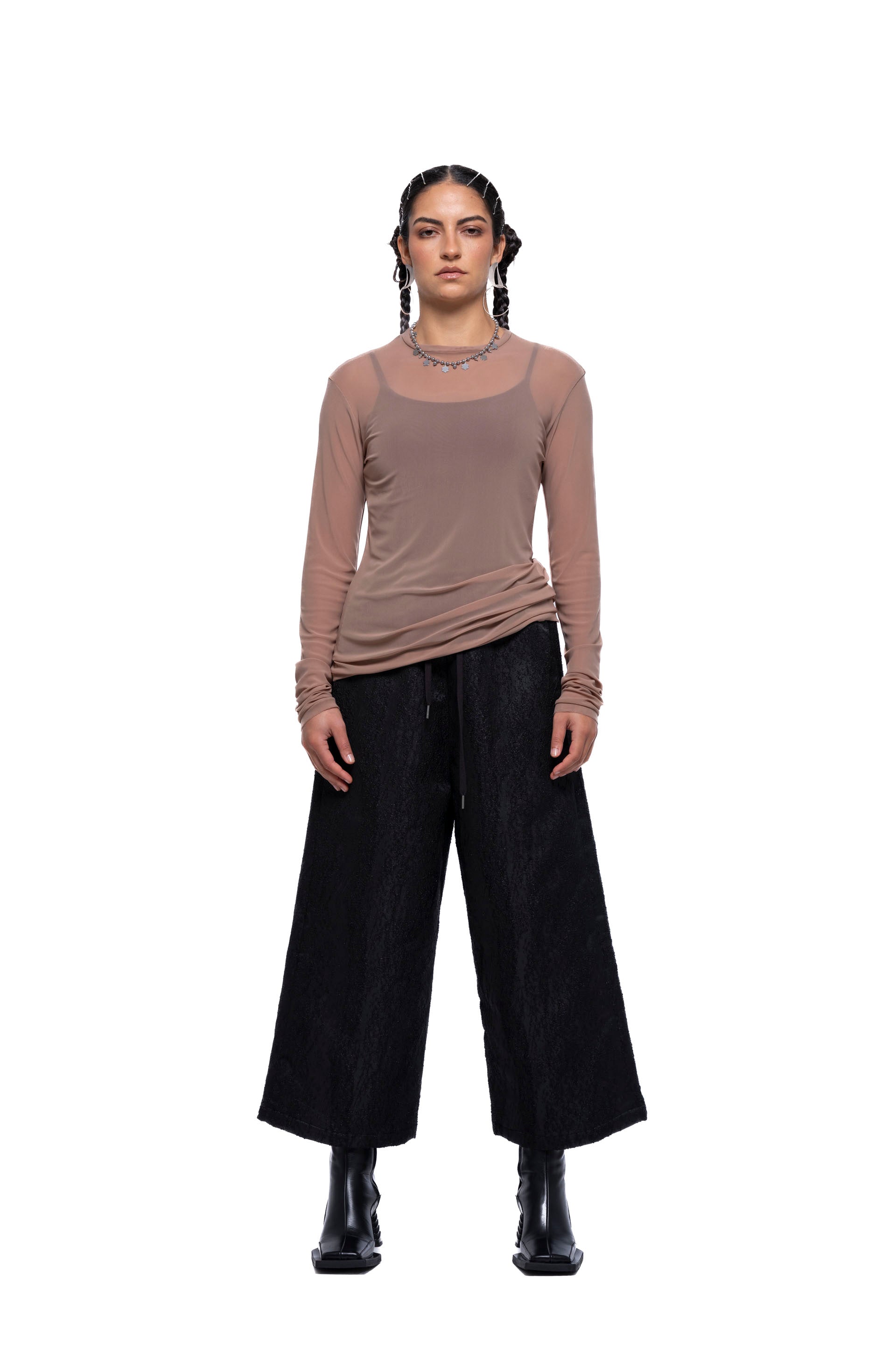 HELENA TOP – Fawn Mesh (Preorder)
