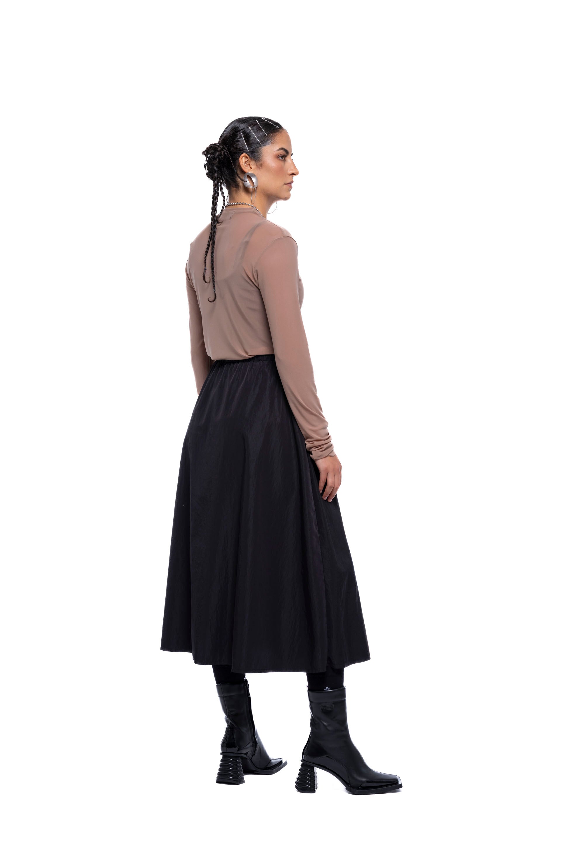 SERVICE SKIRT LONG – Black Sport (Preorder)