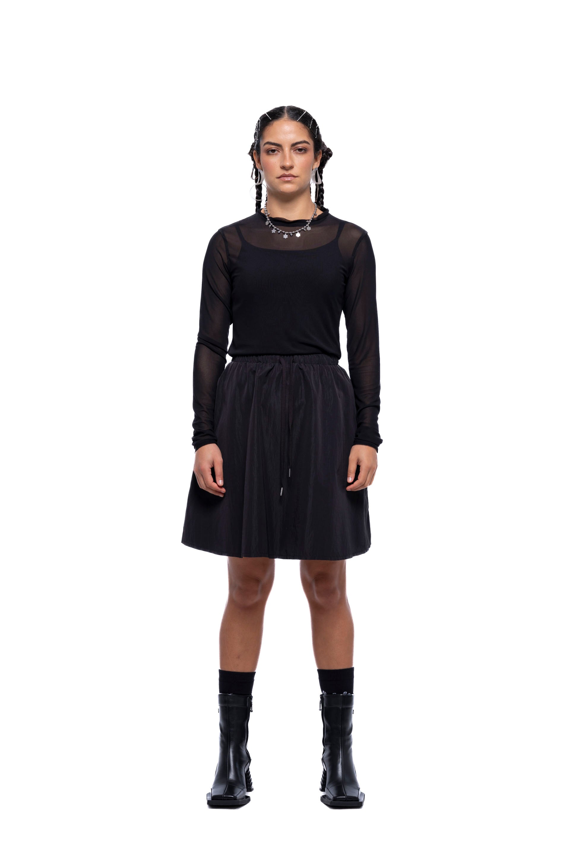 SERVICE SKIRT MINI – Black Sport (Preorder)