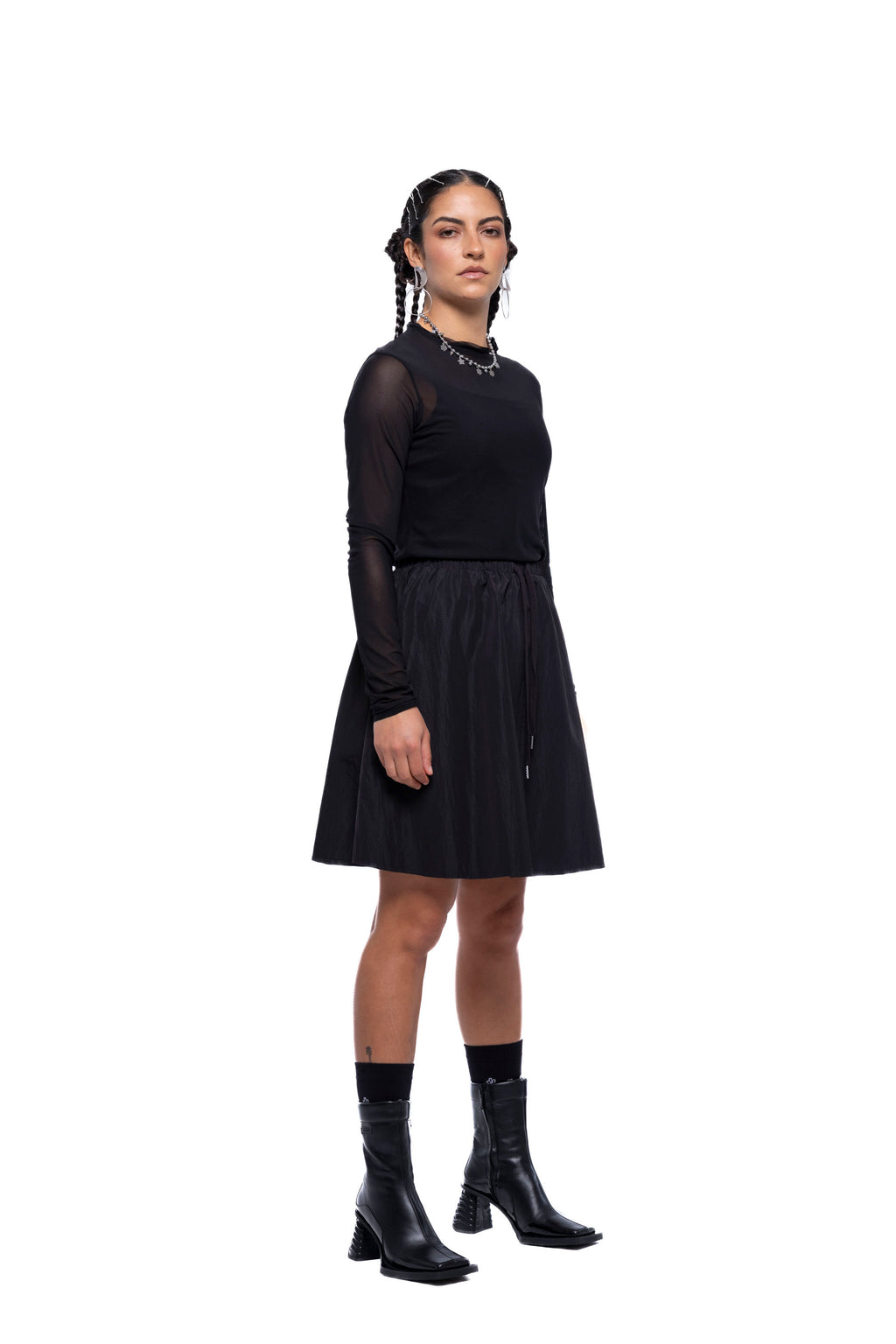 SERVICE SKIRT MINI – Black Sport (Preorder)